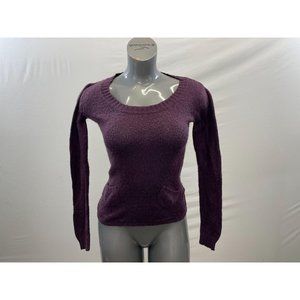 SWS Womens Purple Knit Sweater Size Small